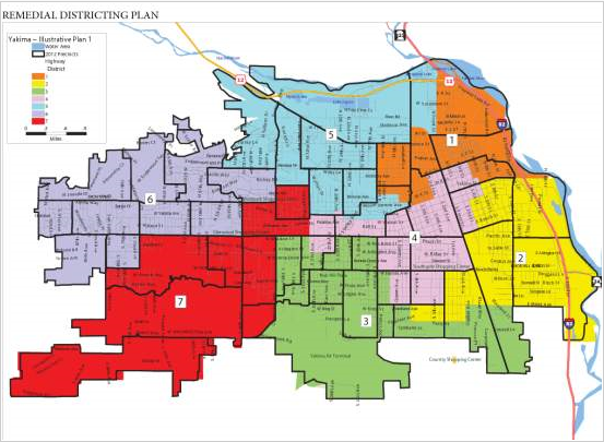 Judge Chooses ACLU Map for Yakima, Washington City Council