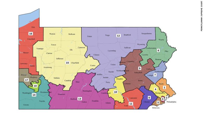 State Supreme Court Redraws Pennsylvania Congressional Map