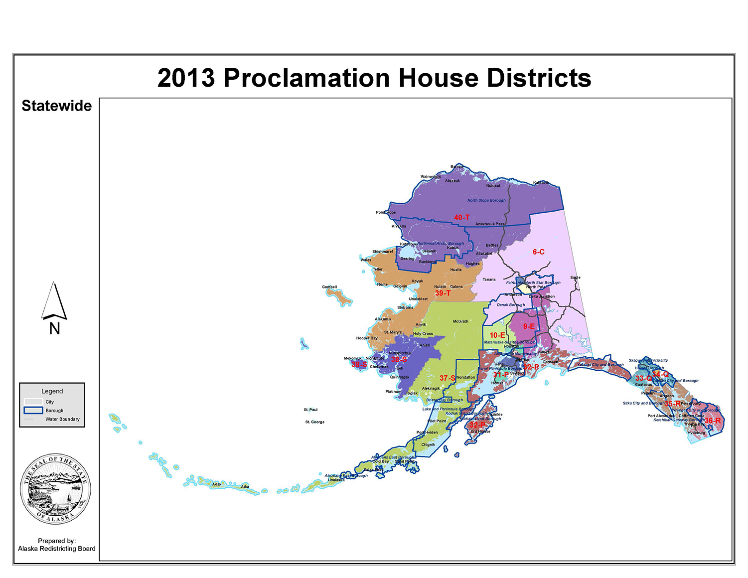State redistricting information for Alaska