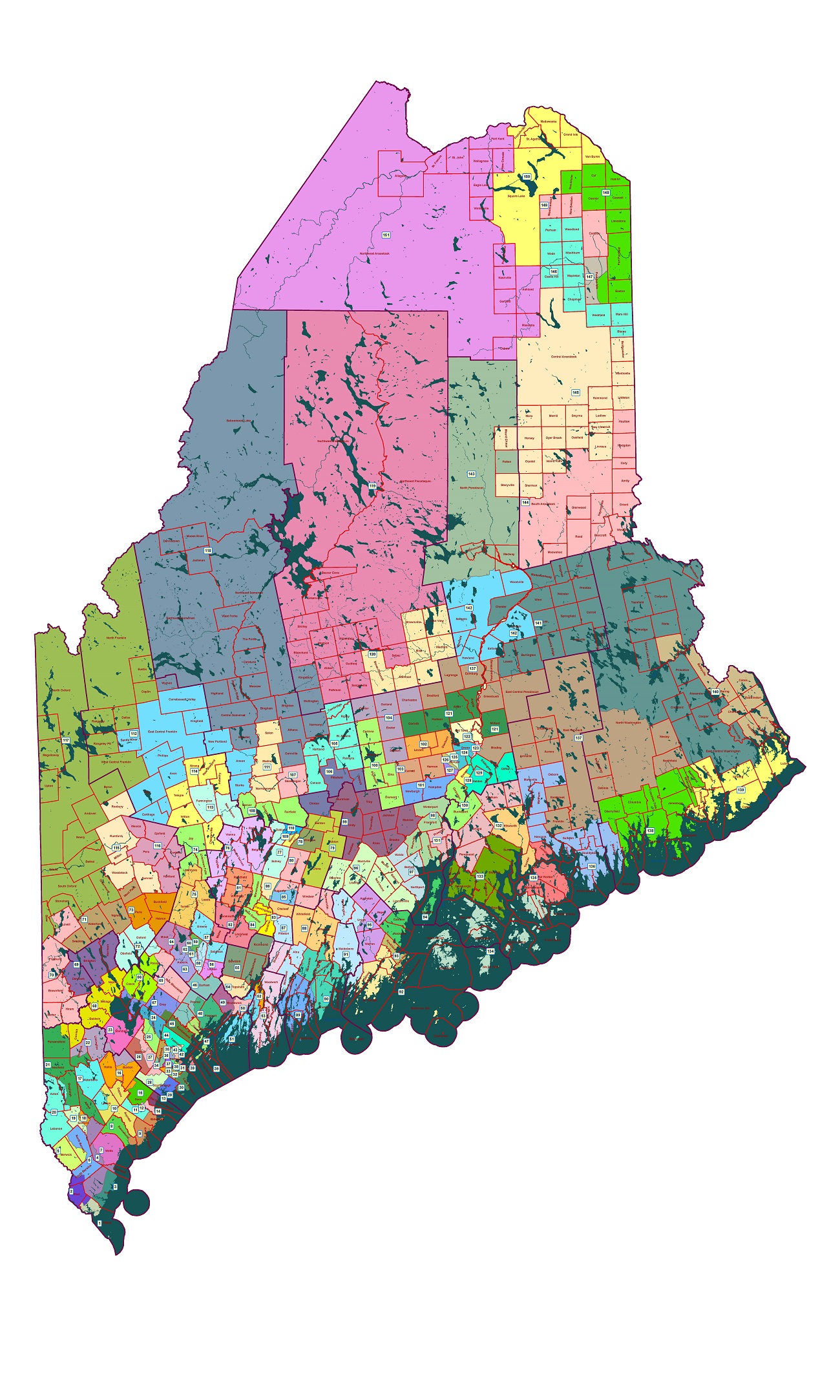 State redistricting information for Maine