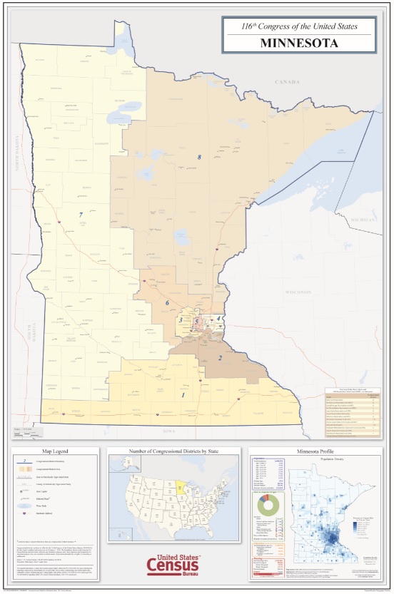 State redistricting information for Minnesota