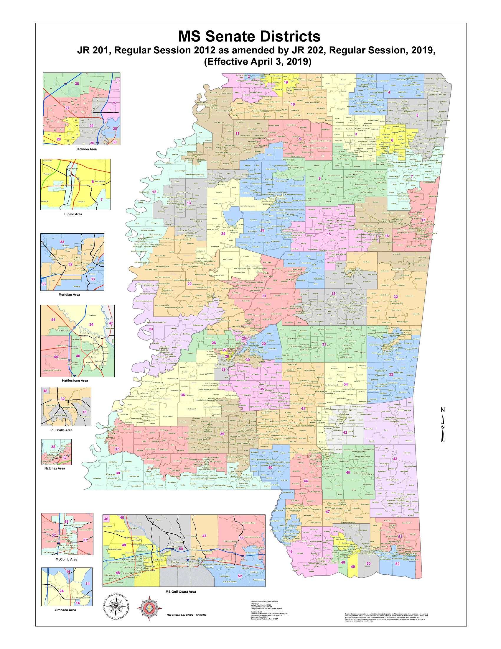 State Redistricting Information For Mississippi