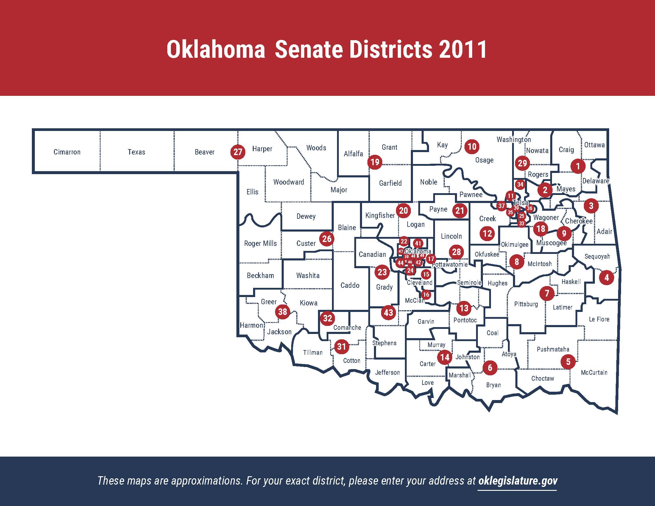 State redistricting information for Oklahoma