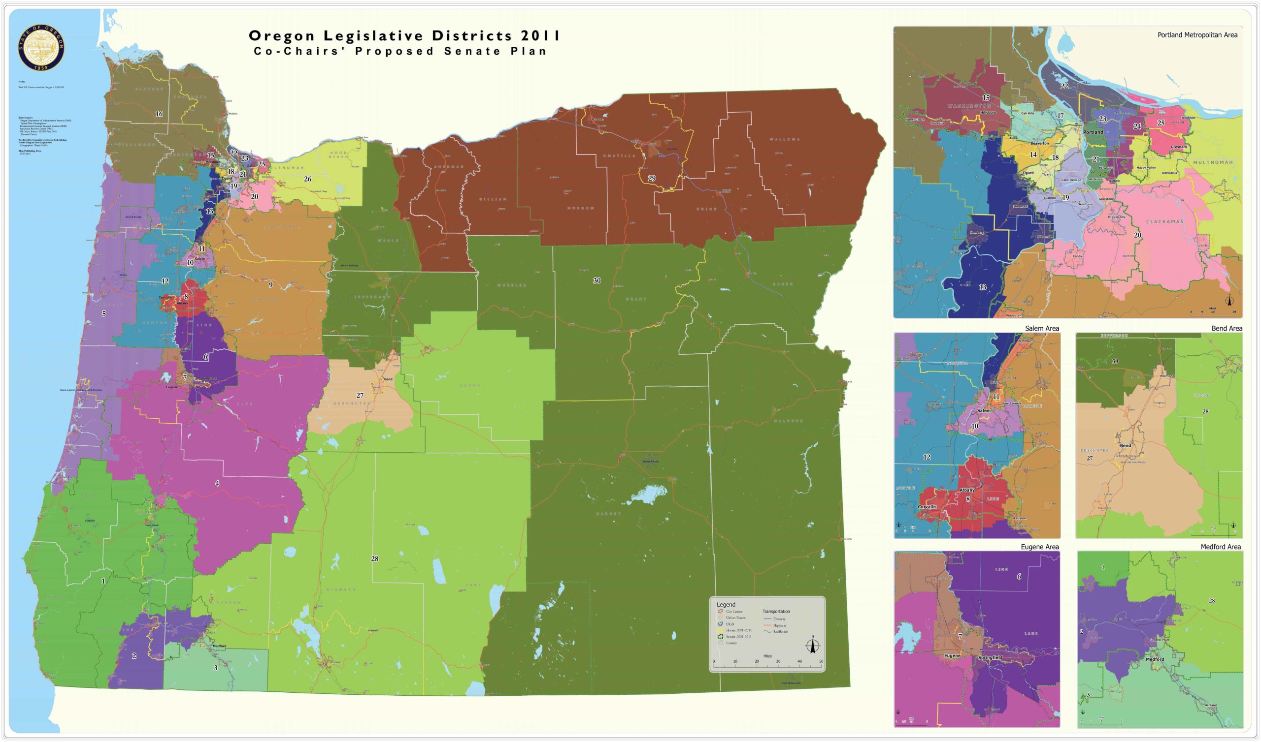 State Redistricting Information For Oregon 0113