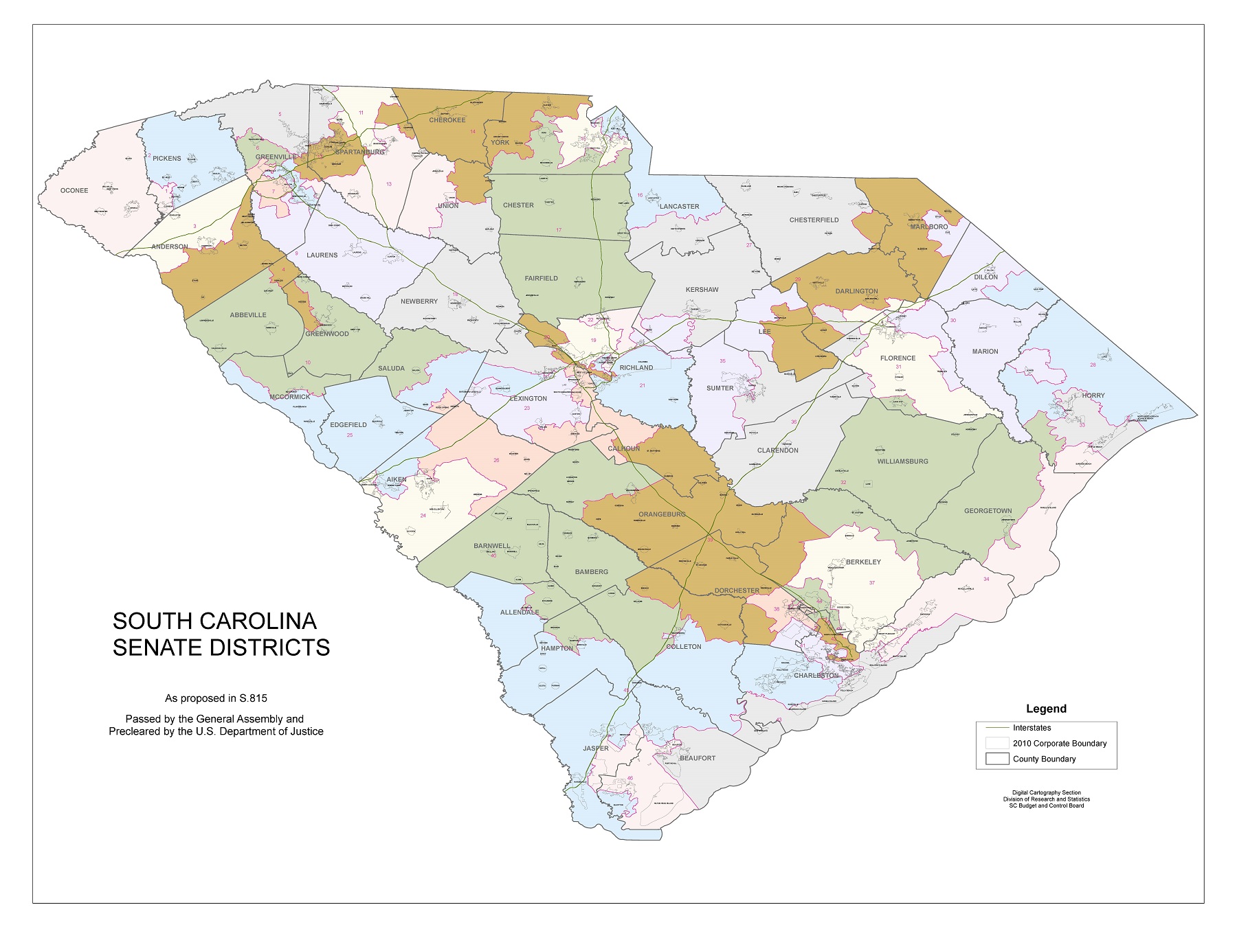 State Redistricting Information For South Carolina