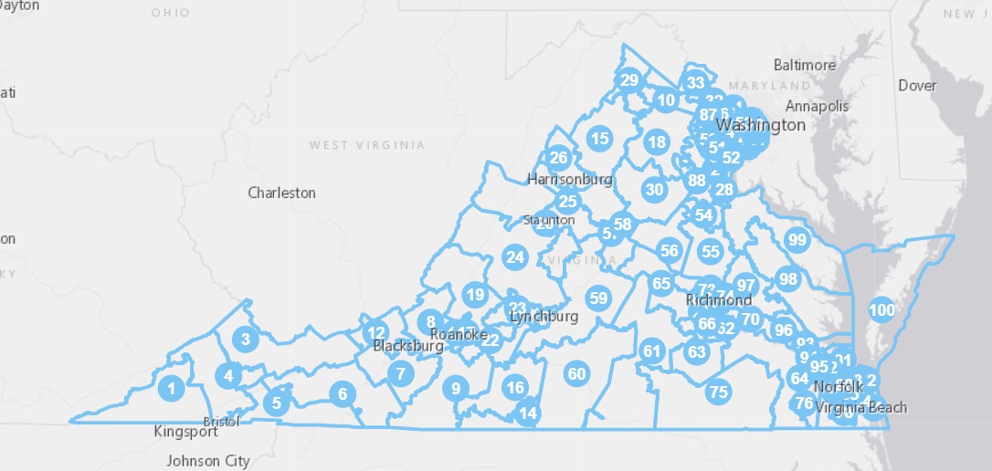 State Redistricting Information For Virginia