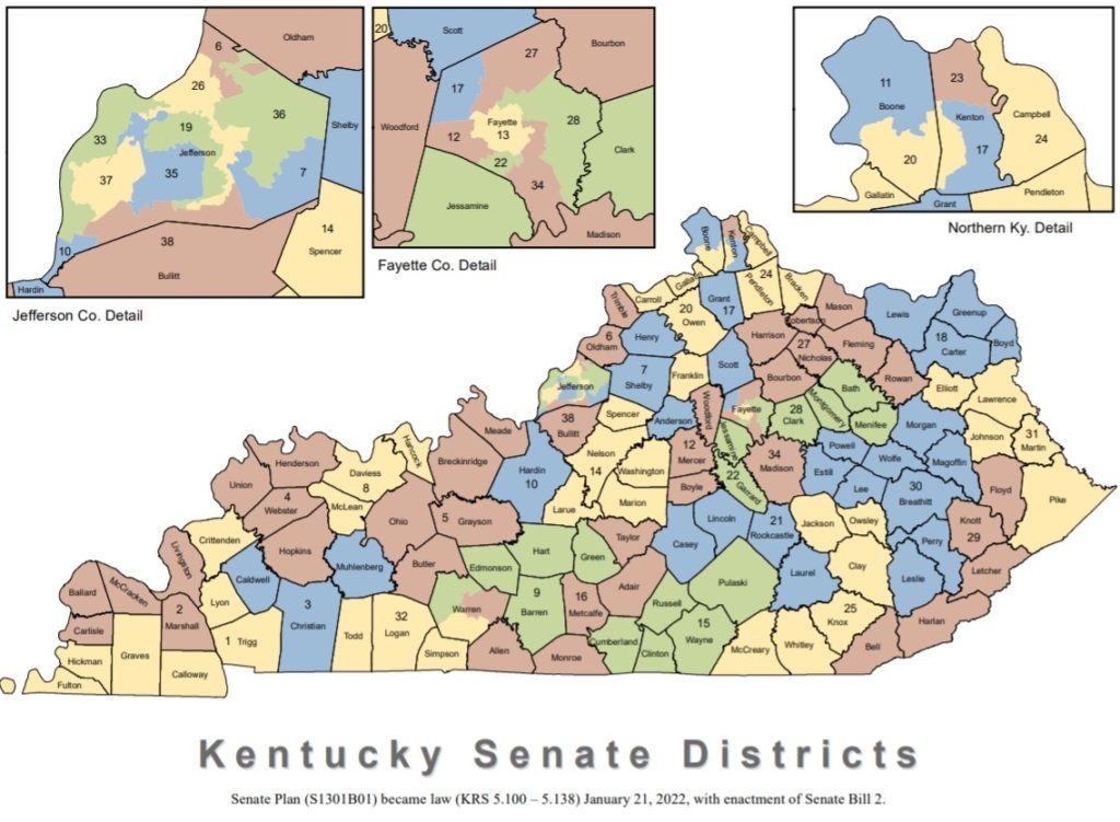 Kentucky Lawsuit Challenges New Congressional and State House Districts