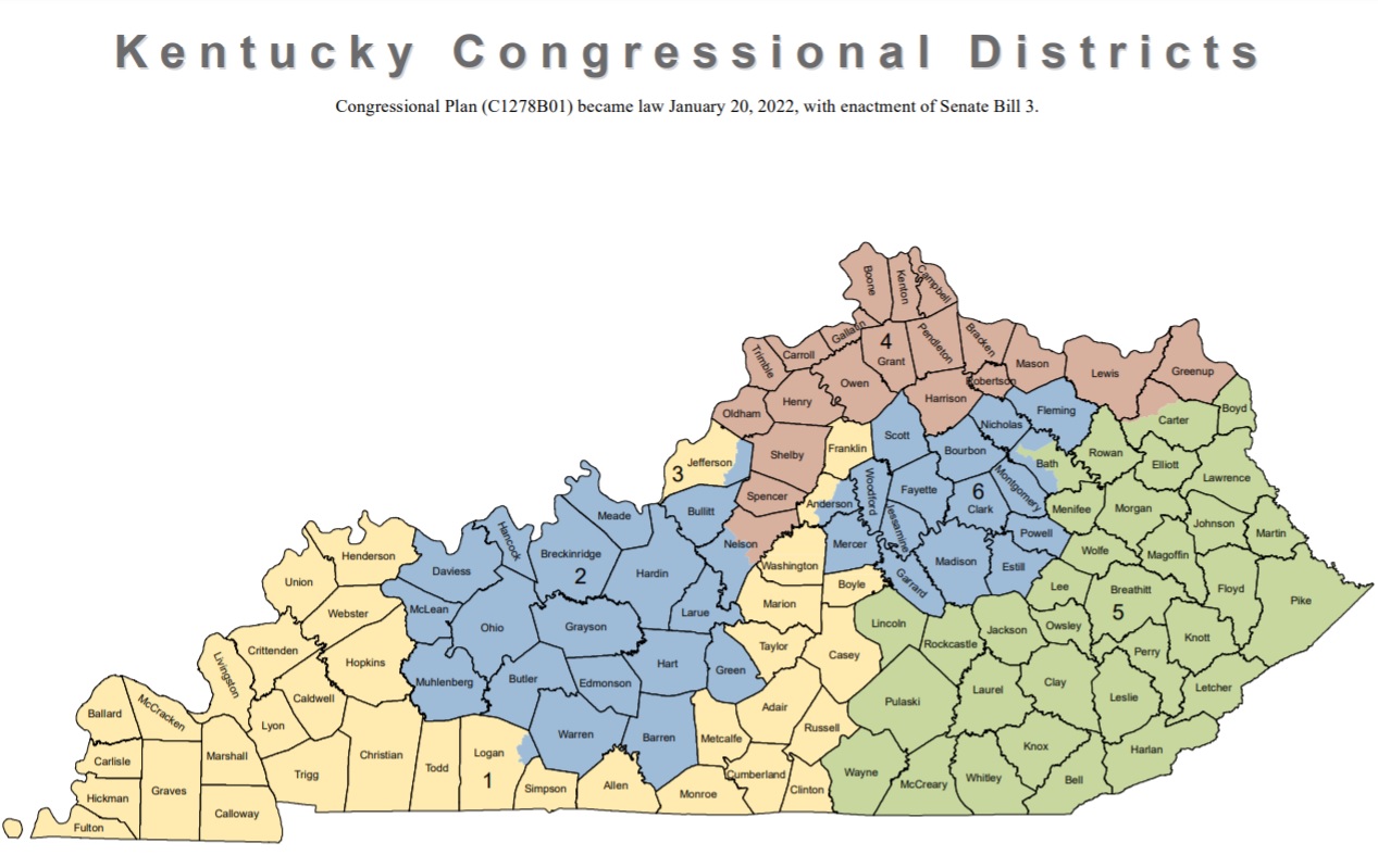 Kentucky Lawsuit Challenges New Congressional and State House Districts