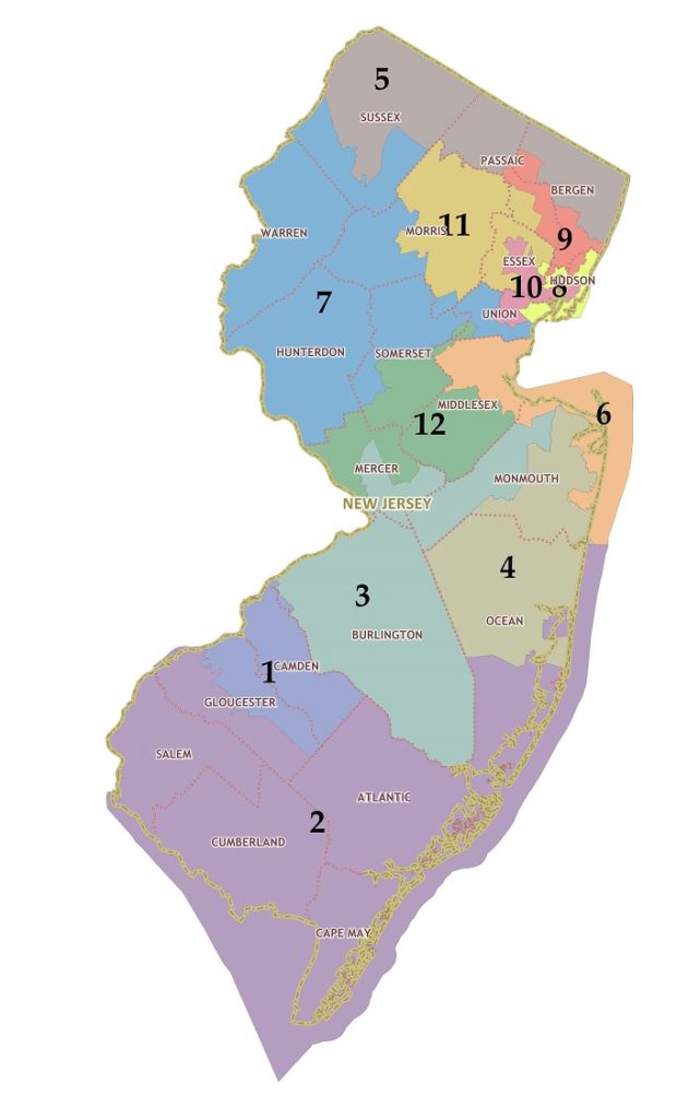 New Jersey 2021 Congressional District Map